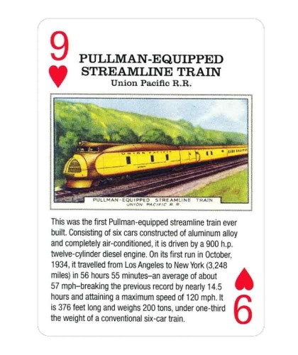 Vintage Railroad Playing Cards