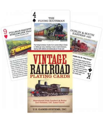 Vintage Railroad Playing Cards