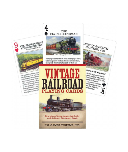 Vintage Railroad Playing Cards